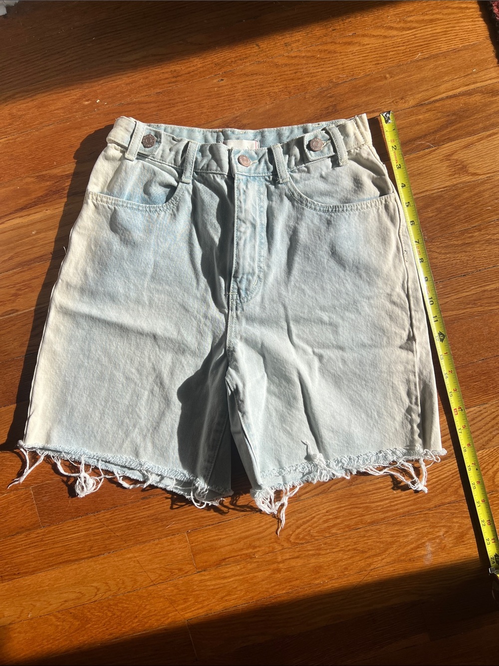 BDG longline carpenter shorts with ombré effect